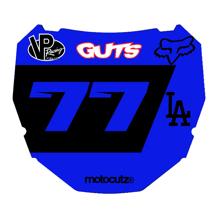 CUSTOM ODI NUMBER PLATE DECAL