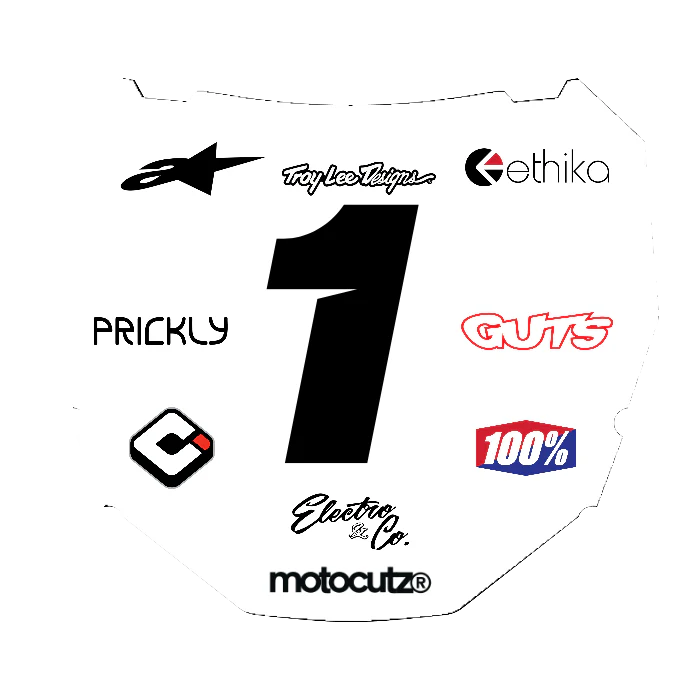 CUSTOM ODI NUMBER PLATE DECAL