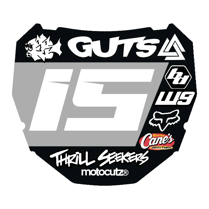 CUSTOM ODI NUMBER PLATE DECAL
