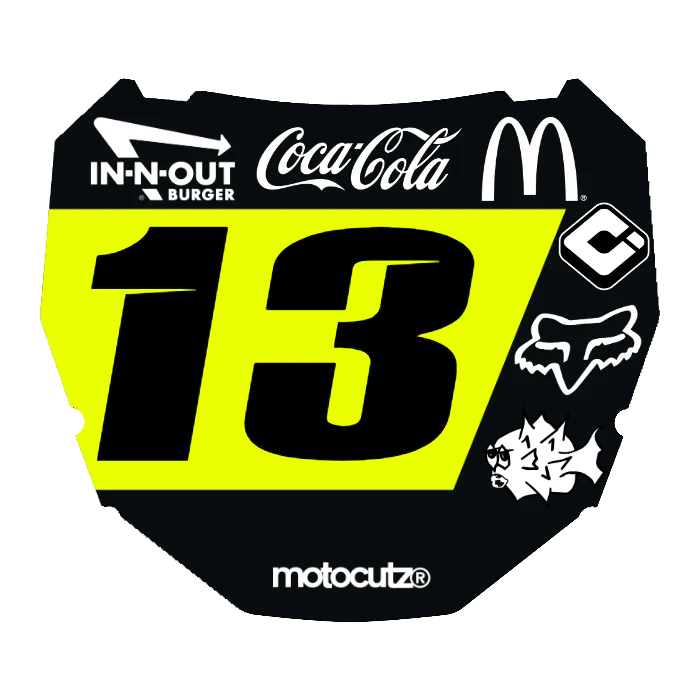CUSTOM ODI NUMBER PLATE DECAL