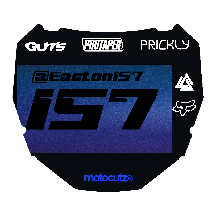 CUSTOM ODI NUMBER PLATE DECAL