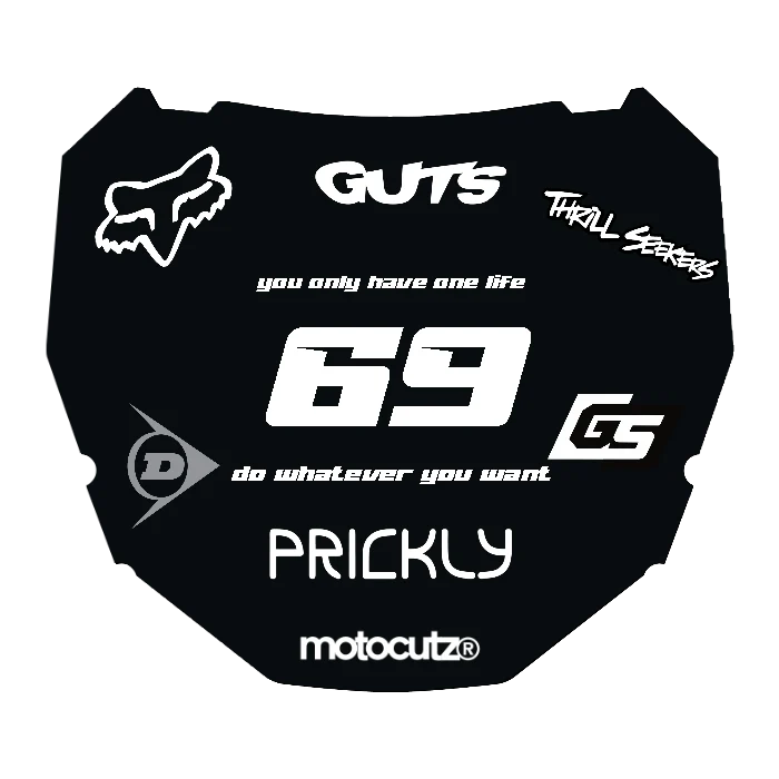 CUSTOM ODI NUMBER PLATE DECAL