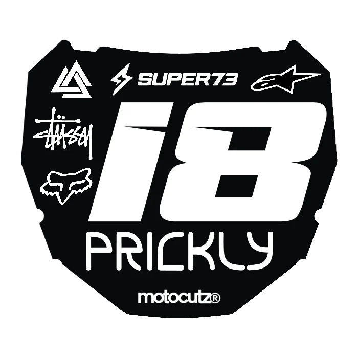 CUSTOM ODI NUMBER PLATE DECAL