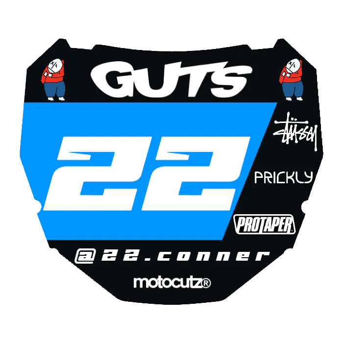 CUSTOM ODI NUMBER PLATE DECAL