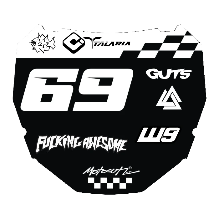 CUSTOM ODI NUMBER PLATE DECAL