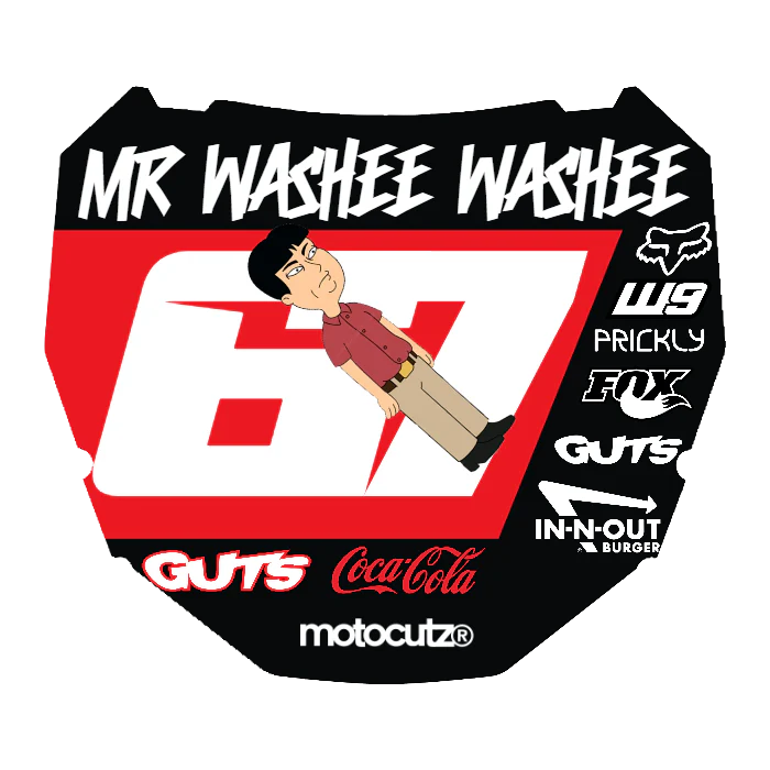 CUSTOM ODI NUMBER PLATE DECAL