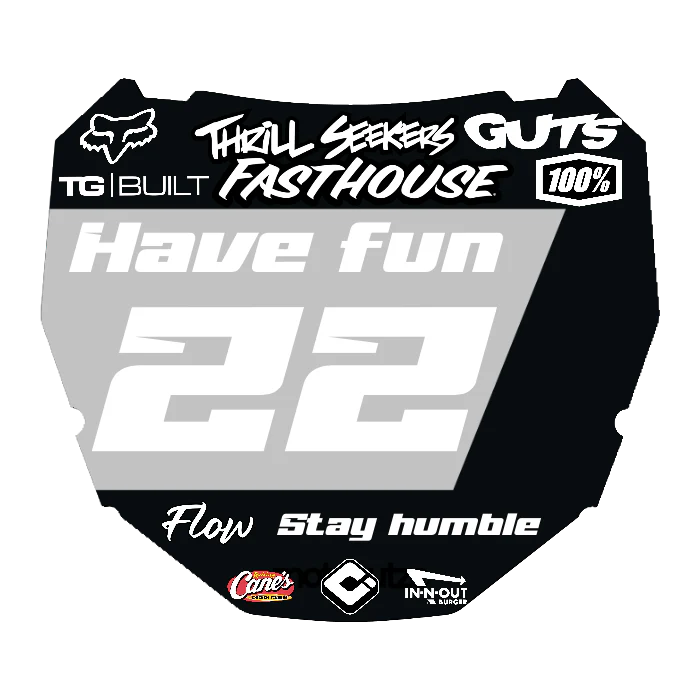 CUSTOM ODI NUMBER PLATE DECAL