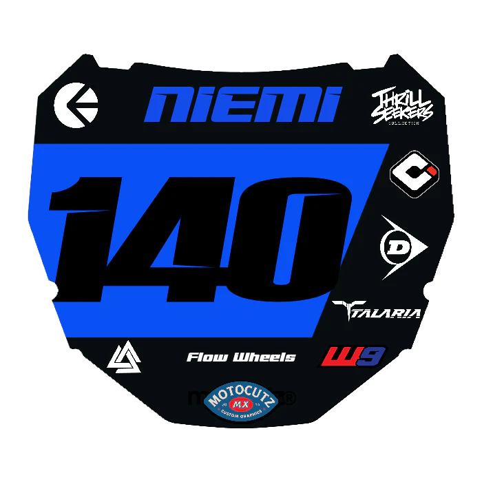 CUSTOM ODI NUMBER PLATE DECAL