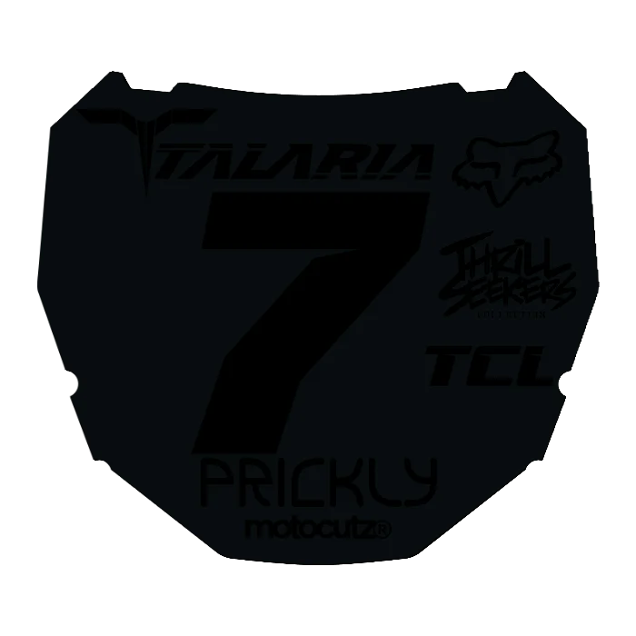 CUSTOM ODI NUMBER PLATE DECAL