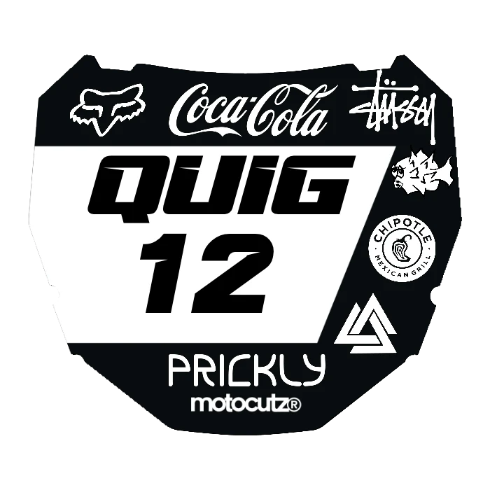 CUSTOM ODI NUMBER PLATE DECAL