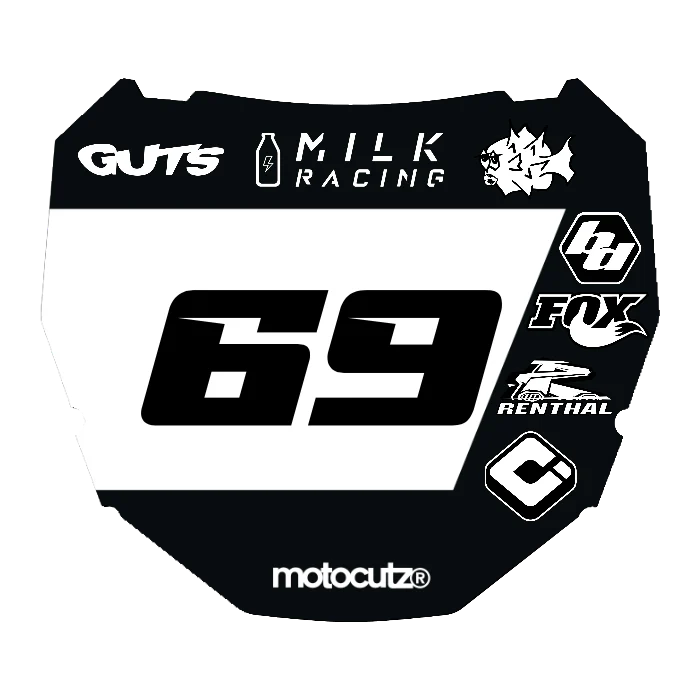 CUSTOM ODI NUMBER PLATE DECAL