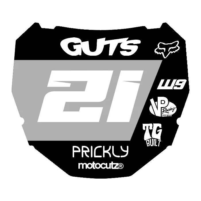 CUSTOM ODI NUMBER PLATE DECAL
