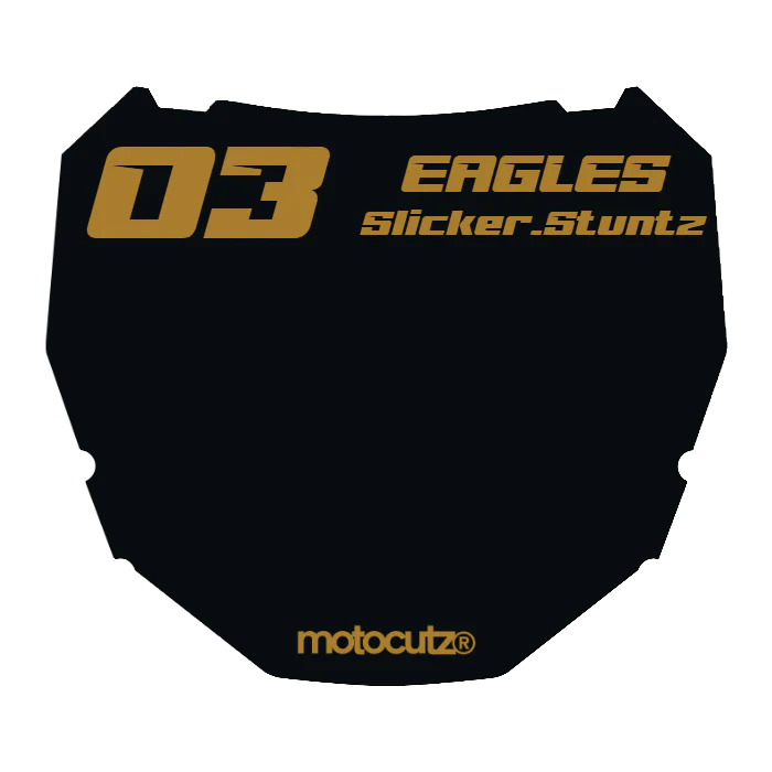 CUSTOM ODI NUMBER PLATE DECAL