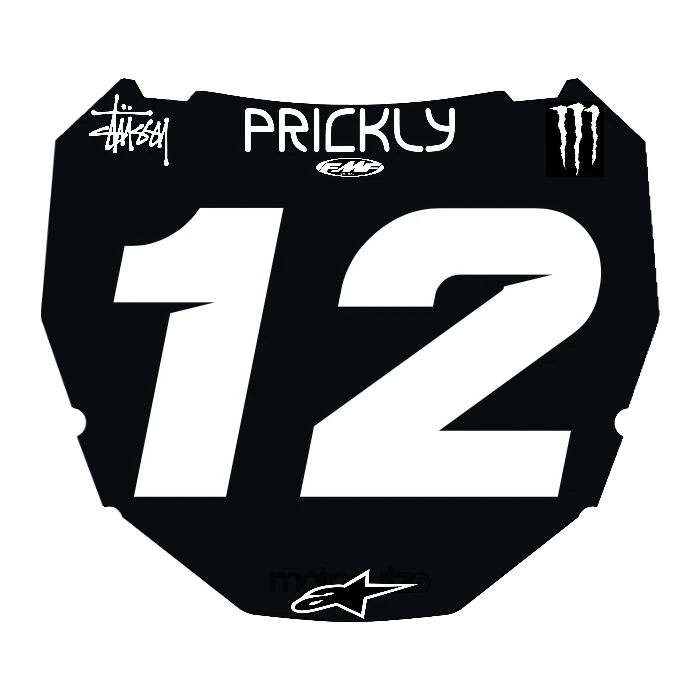 CUSTOM ODI NUMBER PLATE DECAL