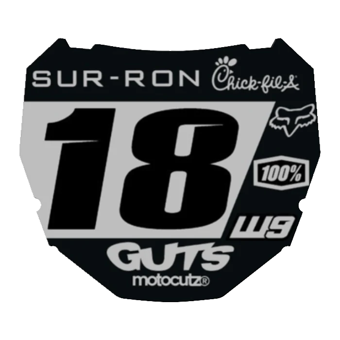 CUSTOM ODI NUMBER PLATE DECAL