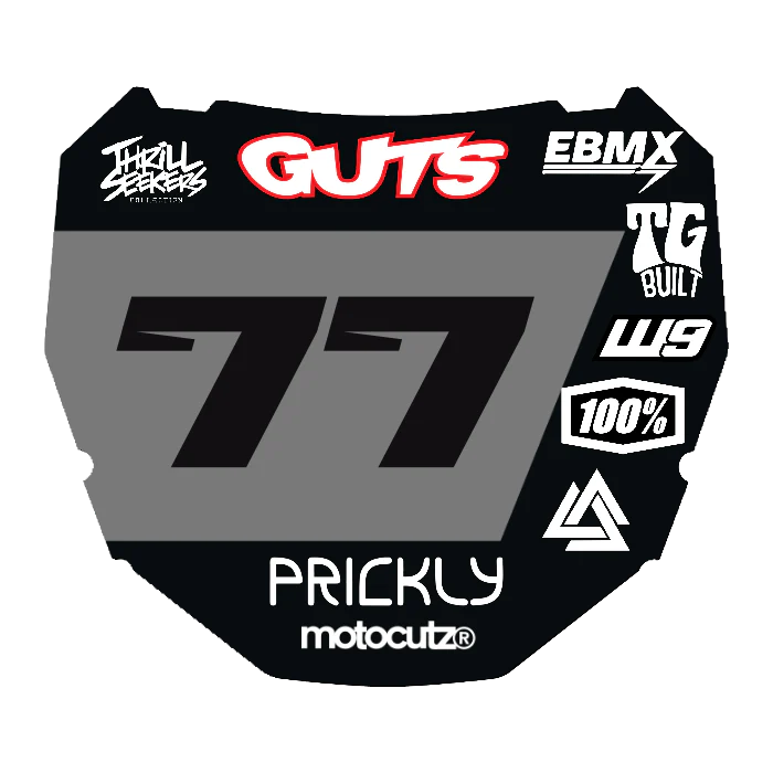 CUSTOM ODI NUMBER PLATE DECAL