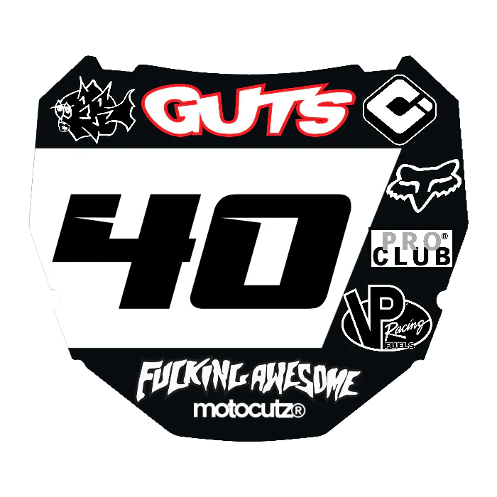CUSTOM ODI NUMBER PLATE DECAL
