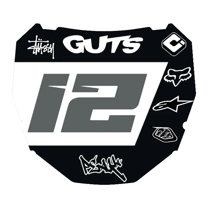 CUSTOM ODI NUMBER PLATE DECAL