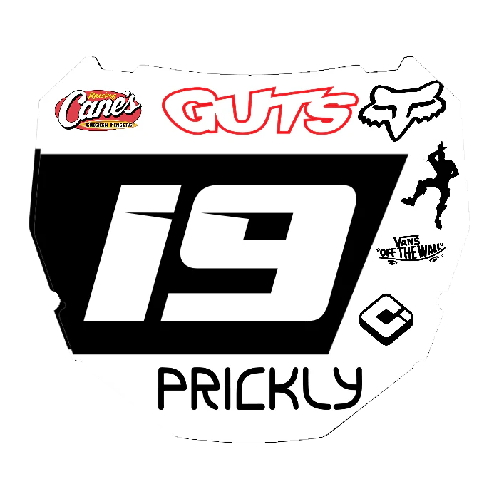 CUSTOM ODI NUMBER PLATE DECAL