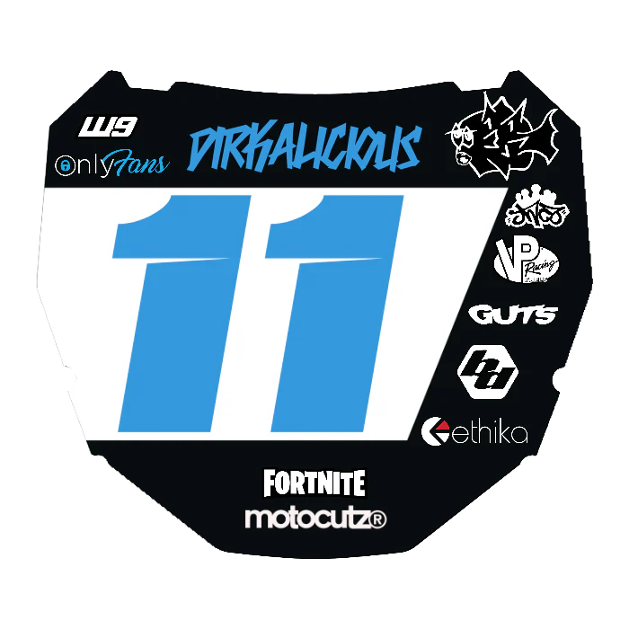 CUSTOM ODI NUMBER PLATE DECAL