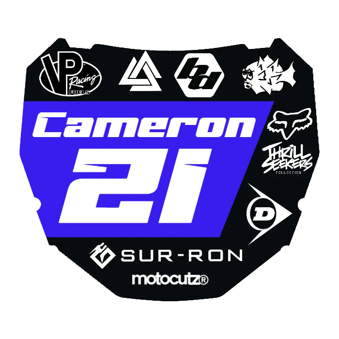 CUSTOM ODI NUMBER PLATE DECAL