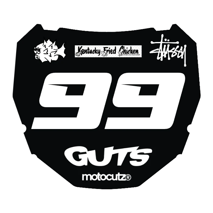 CUSTOM ODI NUMBER PLATE DECAL