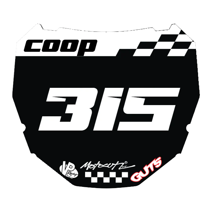 CUSTOM ODI NUMBER PLATE DECAL