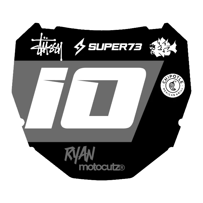 CUSTOM ODI NUMBER PLATE DECAL