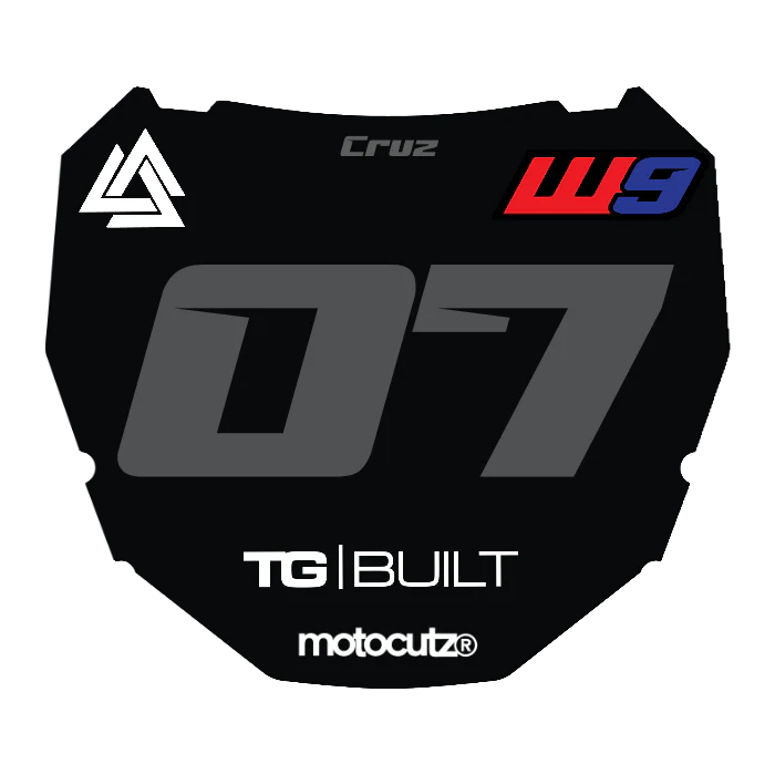 CUSTOM ODI NUMBER PLATE DECAL