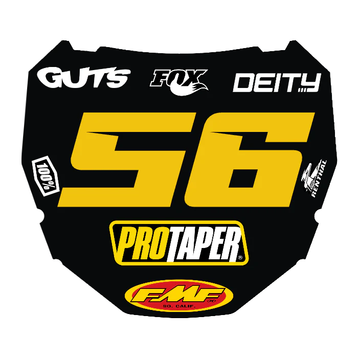 CUSTOM ODI NUMBER PLATE DECAL