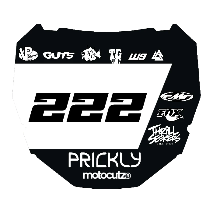 CUSTOM ODI NUMBER PLATE DECAL