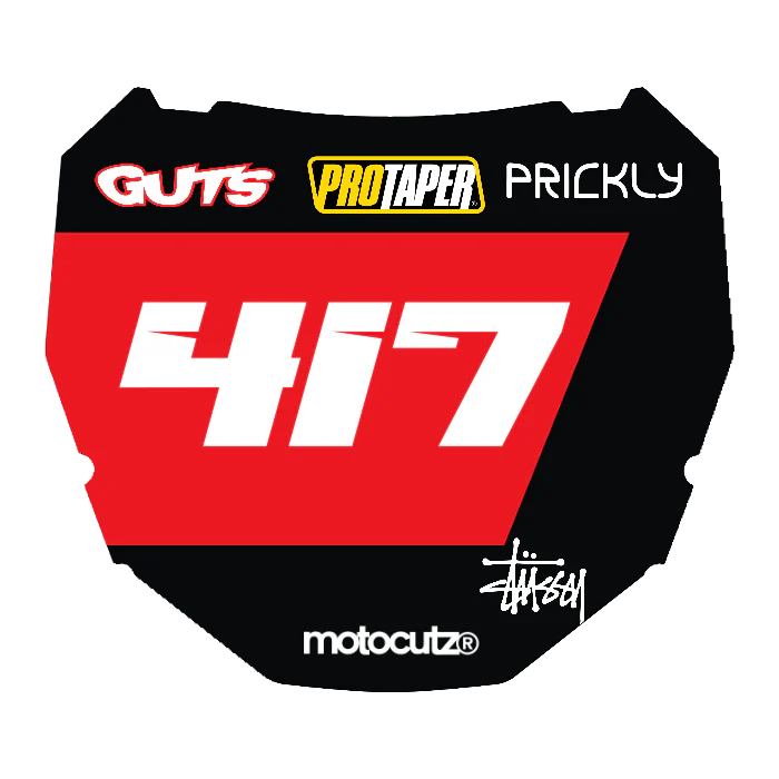 CUSTOM ODI NUMBER PLATE DECAL
