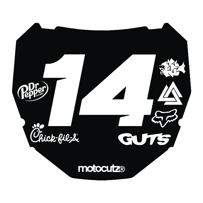 CUSTOM ODI NUMBER PLATE DECAL