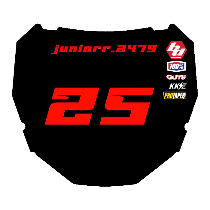 CUSTOM ODI NUMBER PLATE DECAL