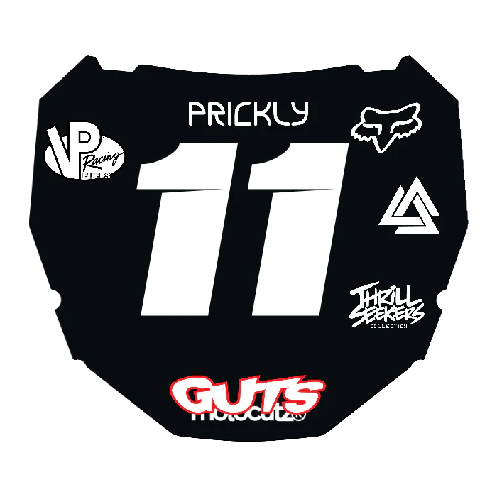 CUSTOM ODI NUMBER PLATE DECAL