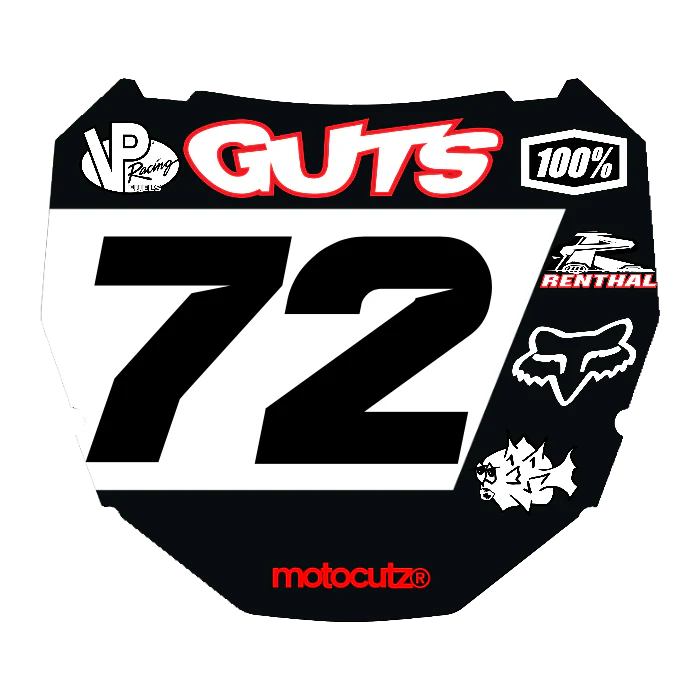 CUSTOM ODI NUMBER PLATE DECAL