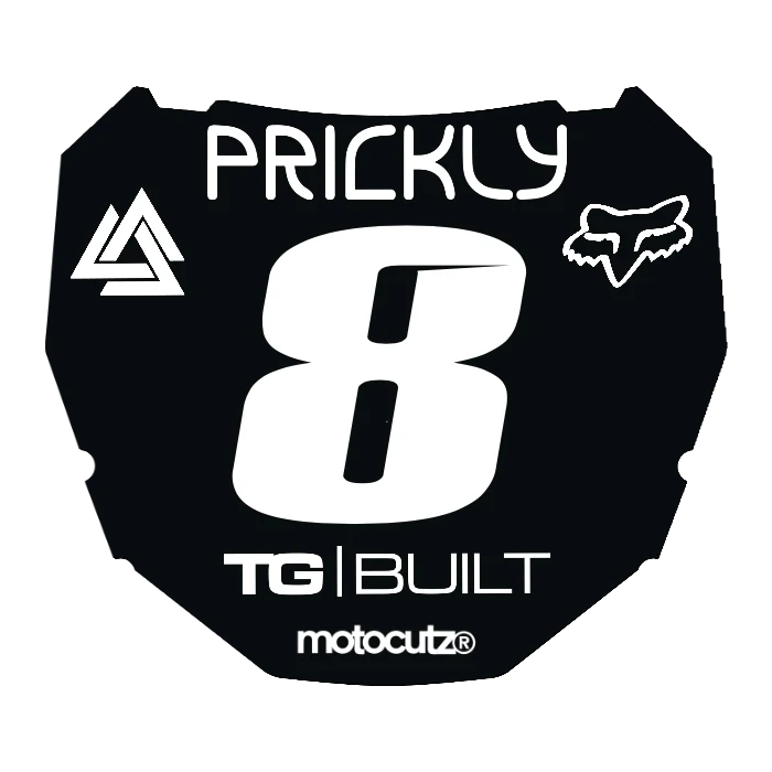 CUSTOM ODI NUMBER PLATE DECAL