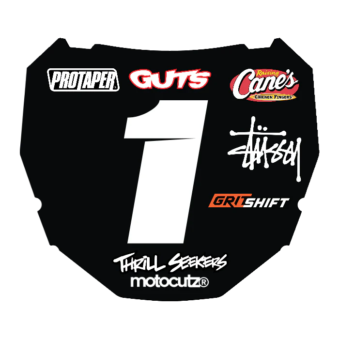 CUSTOM ODI NUMBER PLATE DECAL