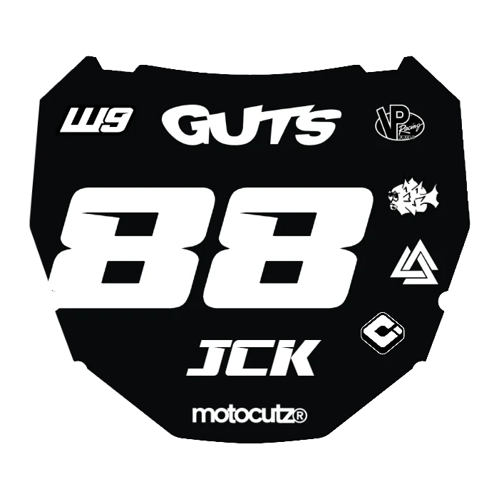 CUSTOM ODI NUMBER PLATE DECAL