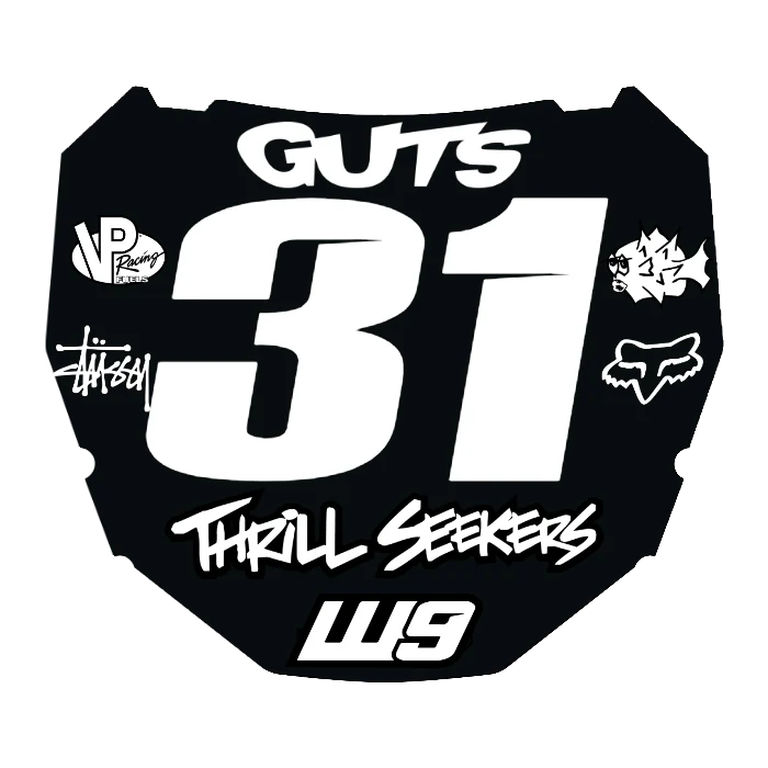 CUSTOM ODI NUMBER PLATE DECAL