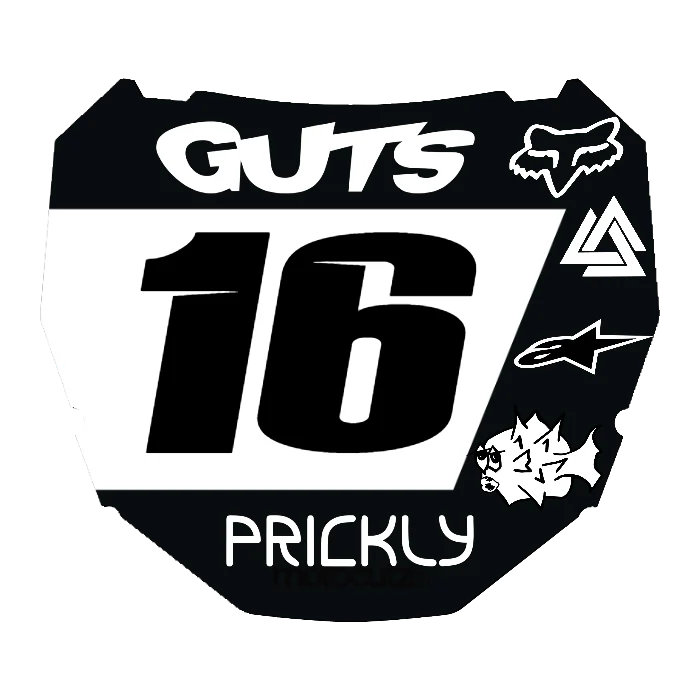 CUSTOM ODI NUMBER PLATE DECAL