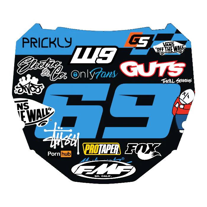 CUSTOM ODI NUMBER PLATE DECAL