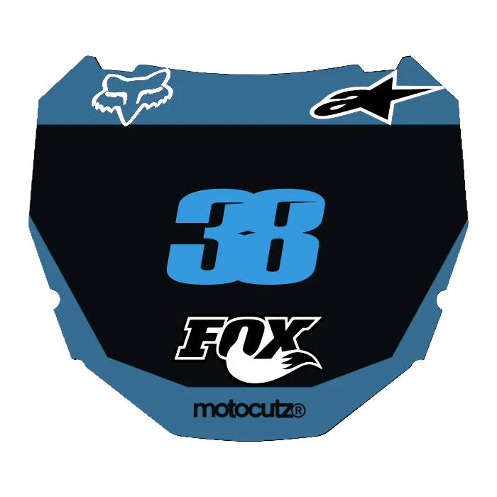 CUSTOM ODI NUMBER PLATE DECAL