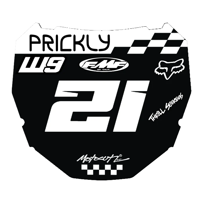 CUSTOM ODI NUMBER PLATE DECAL