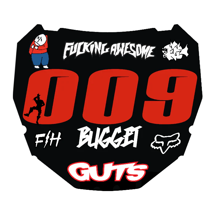 CUSTOM ODI NUMBER PLATE DECAL