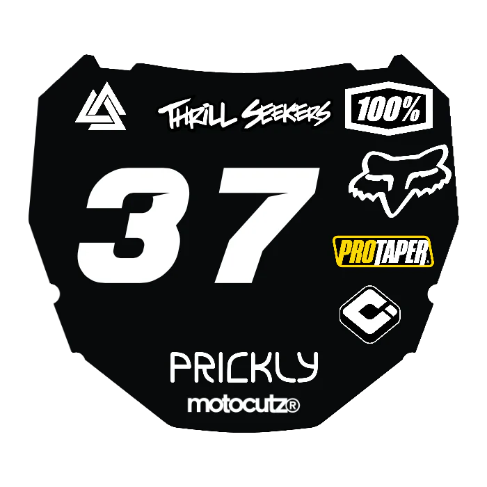 CUSTOM ODI NUMBER PLATE DECAL