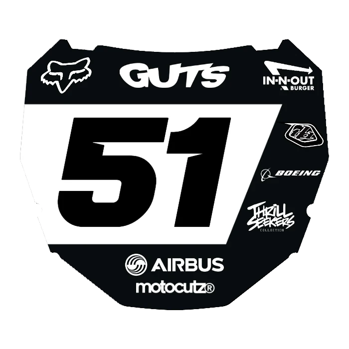 CUSTOM ODI NUMBER PLATE DECAL