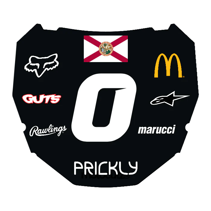 CUSTOM ODI NUMBER PLATE DECAL