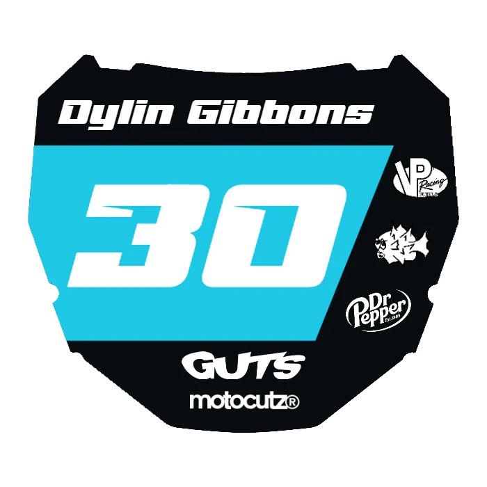 CUSTOM ODI NUMBER PLATE DECAL