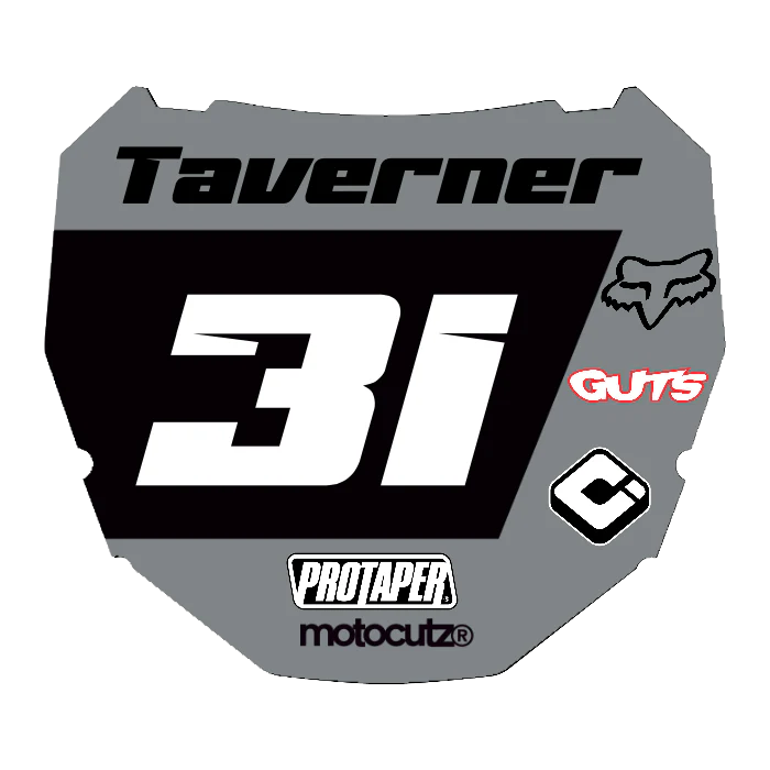 CUSTOM ODI NUMBER PLATE DECAL